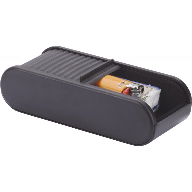 hr-imotion Filzverkleidete Ablagebox mit Rolladen - 168 x 72 x 45mm [Made in Germany | Selbstklebend (Optional)] - 10510001