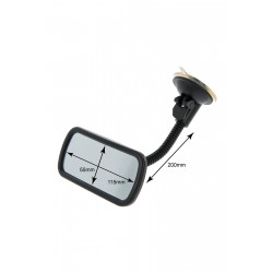 Carstylingshop Miroir Angle Mort 55x115 mm avec Col de...