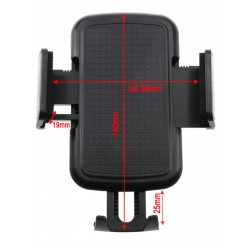 Carstylingshop Berceau Smartphone Universel 50–90 mm...