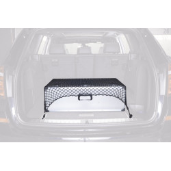 Carstylingshop Elastisches Kofferraumnetz 90 x 90 cm mit...